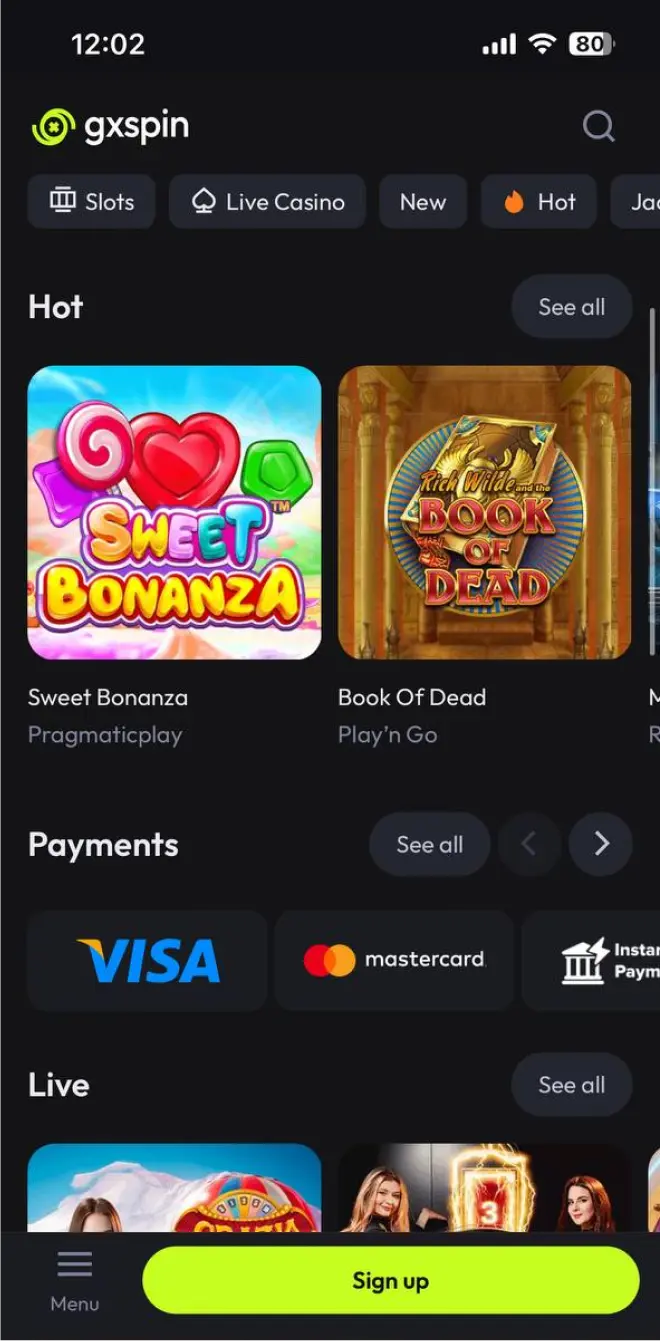 Mobile slots